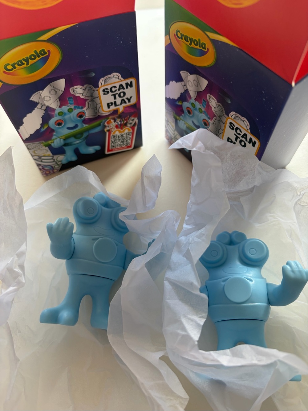 McDonald's Happy Meal Crayola Blue Alien Figures
